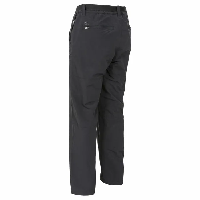Clifton Waterproof Walking Trousers Black Men Trespass Walking Trousers