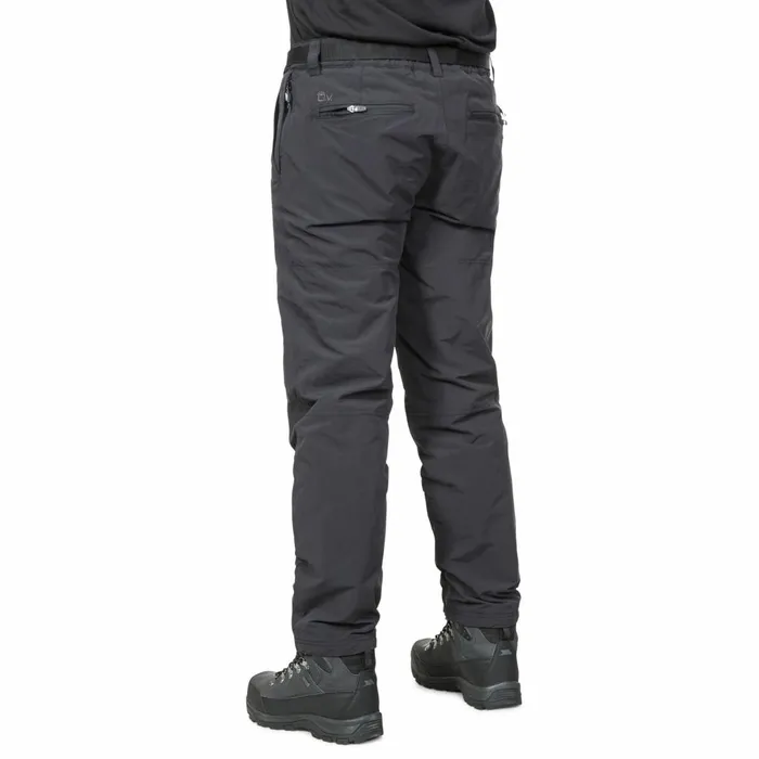 Clifton Waterproof Walking Trousers Black Men Trespass Walking Trousers
