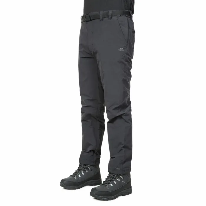 Clifton Waterproof Walking Trousers Black Men Trespass Walking Trousers