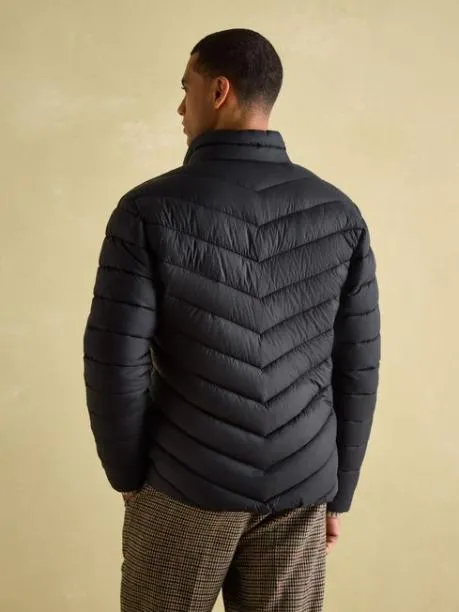 Coats and Jackets Men Joules Black Showerproof Padded Jacket