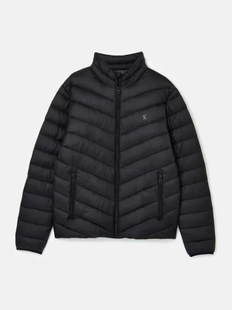 Coats and Jackets Men Joules Black Showerproof Padded Jacket