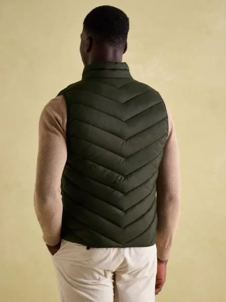 Coats and Jackets Men Joules Green Showerproof Padded Gilet