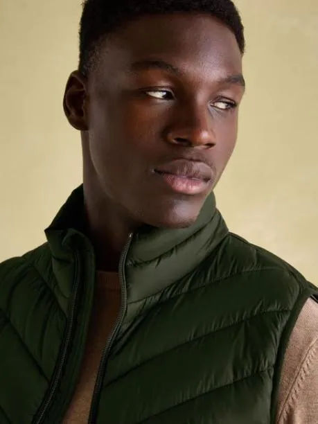 Coats and Jackets Men Joules Green Showerproof Padded Gilet