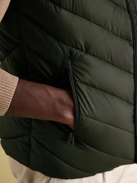 Coats and Jackets Men Joules Green Showerproof Padded Gilet