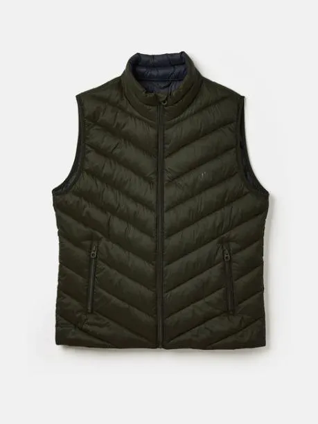 Coats and Jackets Men Joules Green Showerproof Padded Gilet