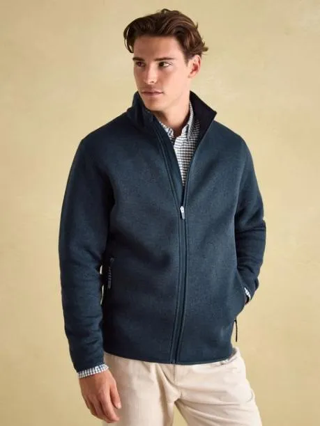 Coats and Jackets Men Joules Navy Fleece Jacket