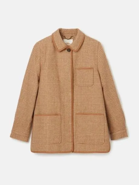 Coats and Jackets Women Joules Check Tweed Jacket