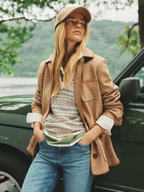Coats and Jackets Women Joules Check Tweed Jacket