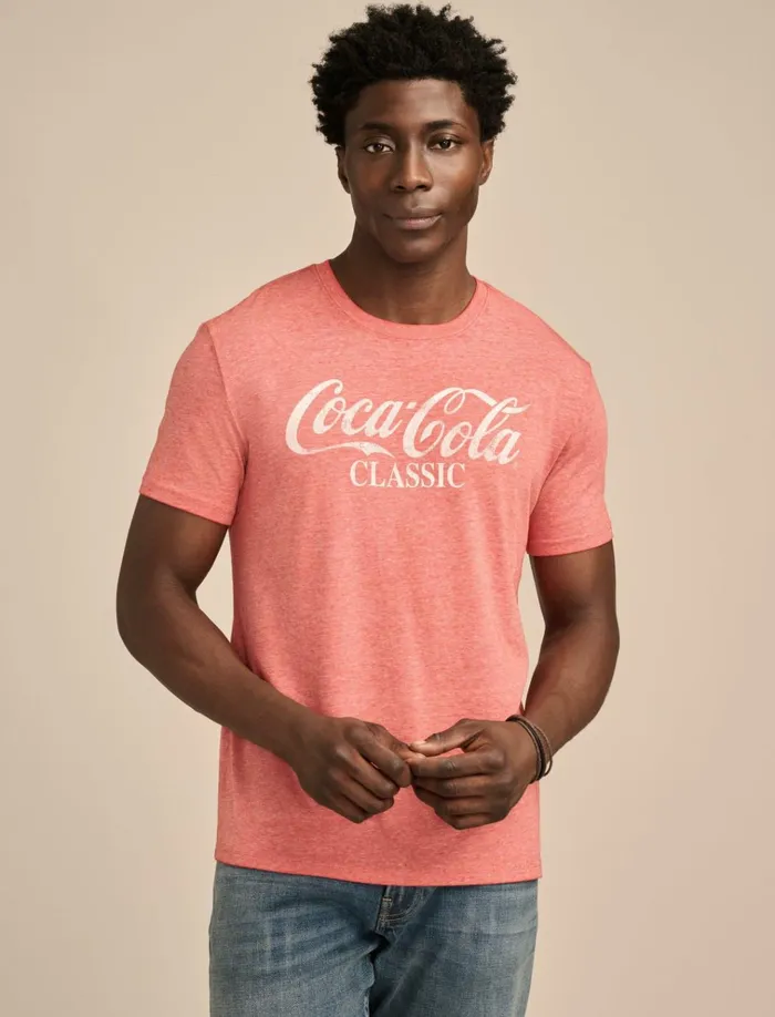 CocaCola Classic Molten Lava Men Lucky Brand Graphic Tees
