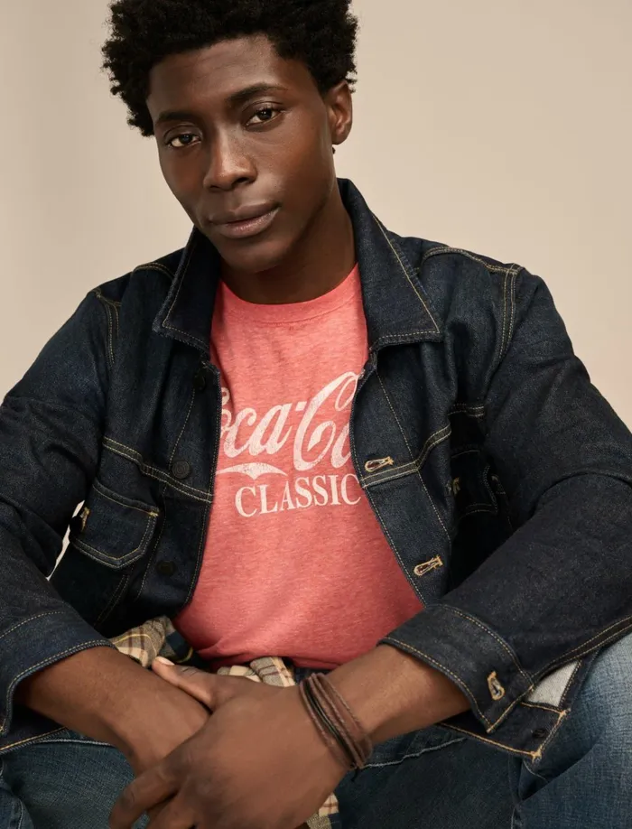 CocaCola Classic Molten Lava Men Lucky Brand Graphic Tees