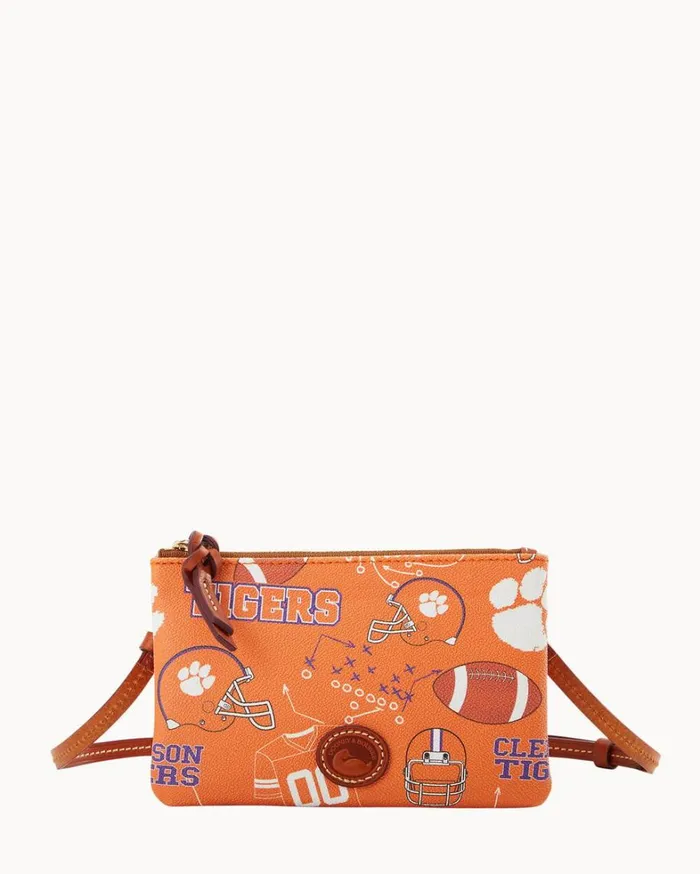 Collegiate Clemson Top Zip Crossbody Clemson Women Dooney and Bourke Crossbodies Collegiate Clemson Top Zip Crossbody Clemson Women Dooney and Bourke Crossbodies