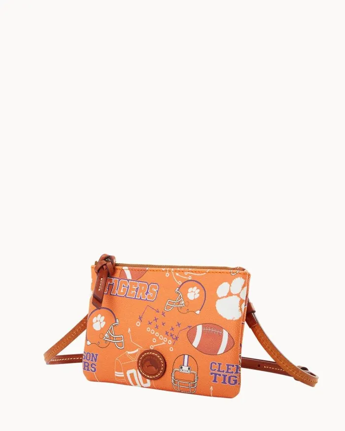 Collegiate Clemson Top Zip Crossbody Clemson Women Dooney and Bourke Crossbodies Collegiate Clemson Top Zip Crossbody Clemson Women Dooney and Bourke Crossbodies
