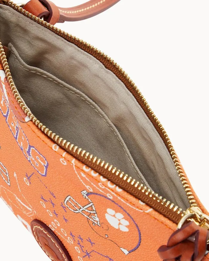 Collegiate Clemson Top Zip Crossbody Clemson Women Dooney and Bourke Crossbodies Collegiate Clemson Top Zip Crossbody Clemson Women Dooney and Bourke Crossbodies
