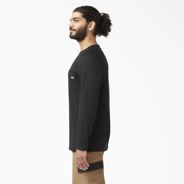 Cooling Long Sleeve Pocket TShirt Black Black bk Men Dickies Long Sleeve Work Shirts Cooling Long Sleeve Pocket TShirt Black Black bk Men Dickies Long Sleeve Work Shirts