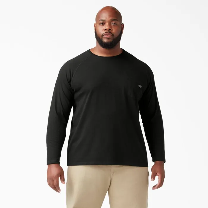 Cooling Long Sleeve Pocket TShirt Black Black bk Men Dickies Long Sleeve Work Shirts Cooling Long Sleeve Pocket TShirt Black Black bk Men Dickies Long Sleeve Work Shirts