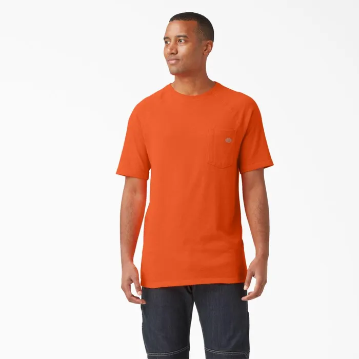 Cooling Short Sleeve Pocket TShirt Bright Orange Bright Orange bod Men Dickies Work Shirts Cooling Short Sleeve Pocket TShirt Bright Orange Bright Orange bod Men Dickies Work Shirts