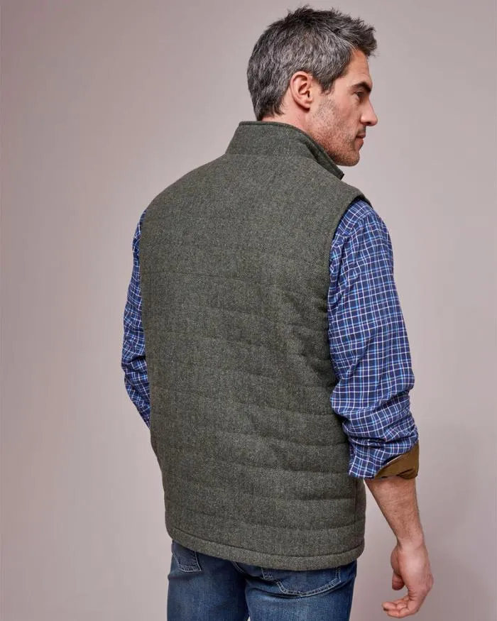 Cotton Traders Coats and Jackets WoolTouch Quilted Gilet 8211 Men