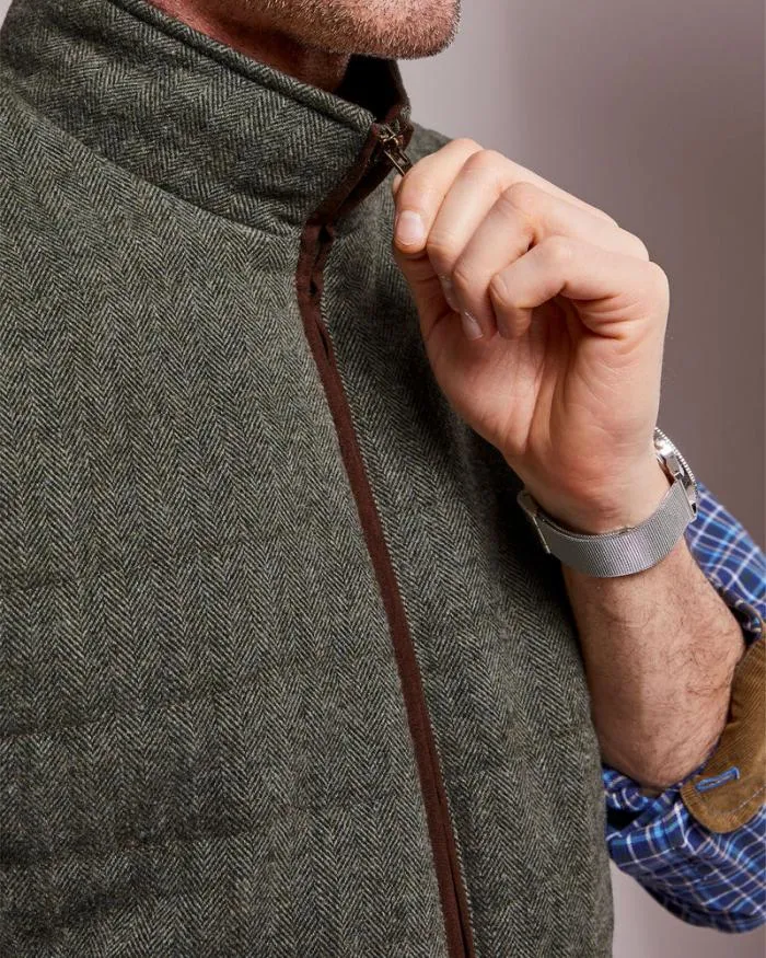 Cotton Traders Coats and Jackets WoolTouch Quilted Gilet 8211 Men