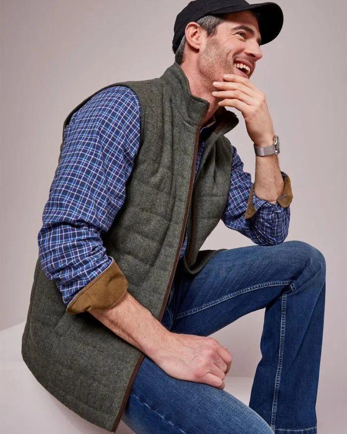 Cotton Traders Coats and Jackets WoolTouch Quilted Gilet 8211 Men