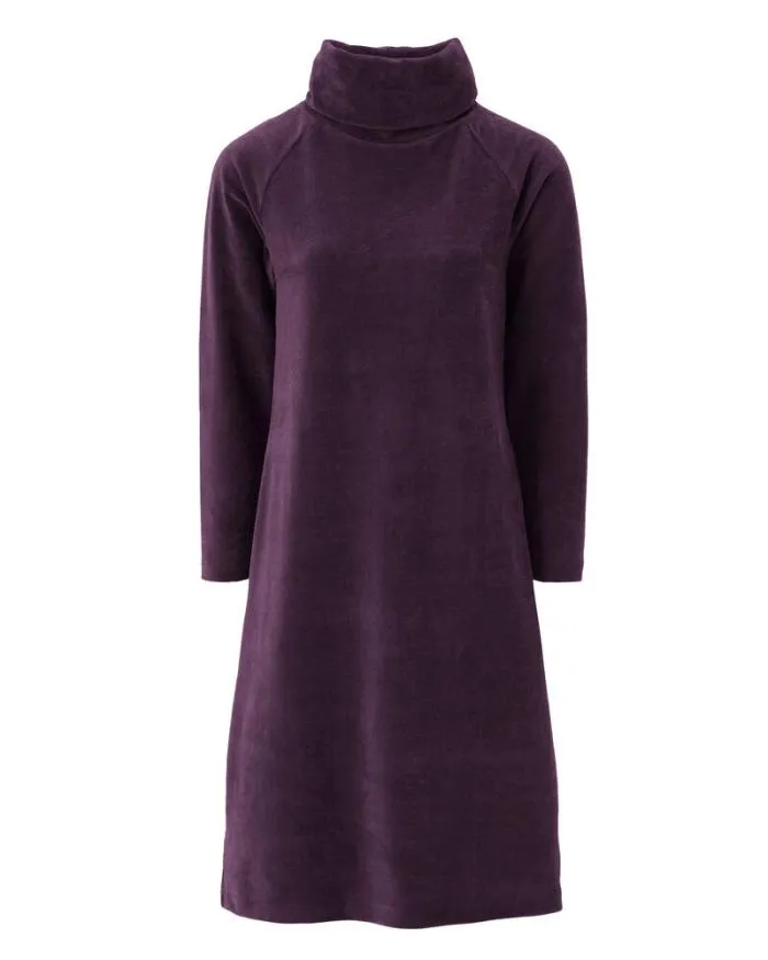Cotton Traders Dresses Super Soft Jersey Cord Midi Dress 8211 Navy 8211 Women
