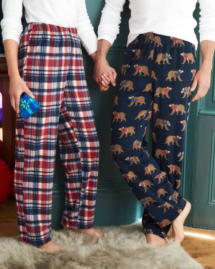 Cotton Traders Fleece Fleece Pyjama Bottoms 8211 WomenMenUnisex