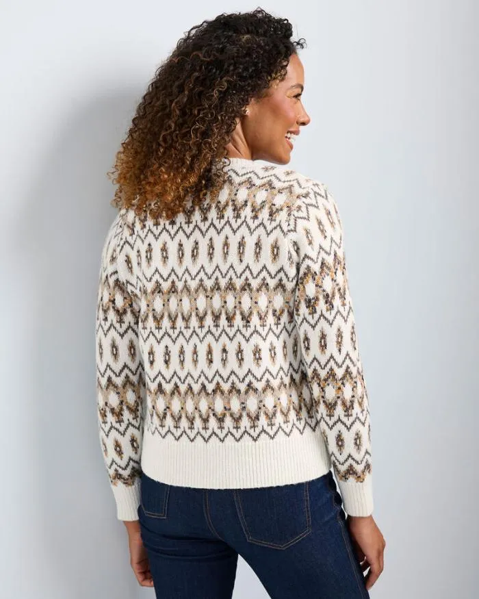 Cotton Traders Knitwear Fair Isle Cardigan 8211 Women