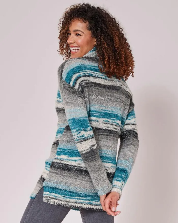 Cotton Traders Knitwear Stripe Cowl Neck Jumper 8211 Women