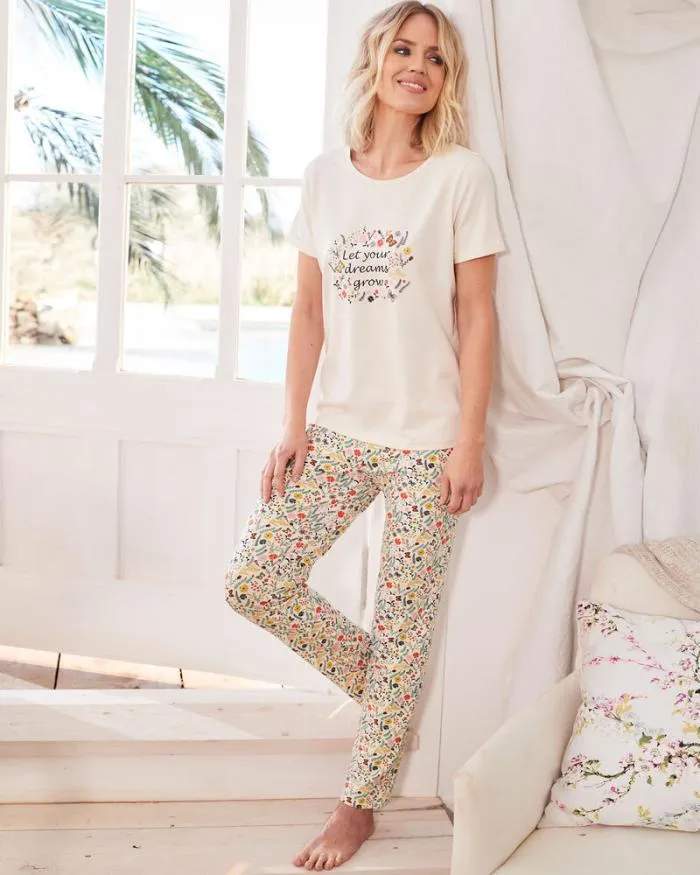 Cotton Traders Nightwear Jersey Pyjama Set 8211 Women