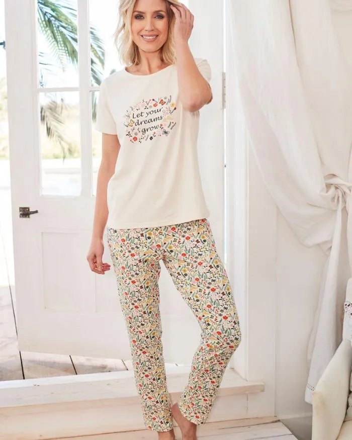 Cotton Traders Nightwear Jersey Pyjama Set 8211 Women