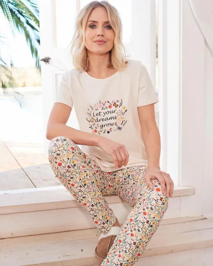 Cotton Traders Nightwear Jersey Pyjama Set 8211 Women
