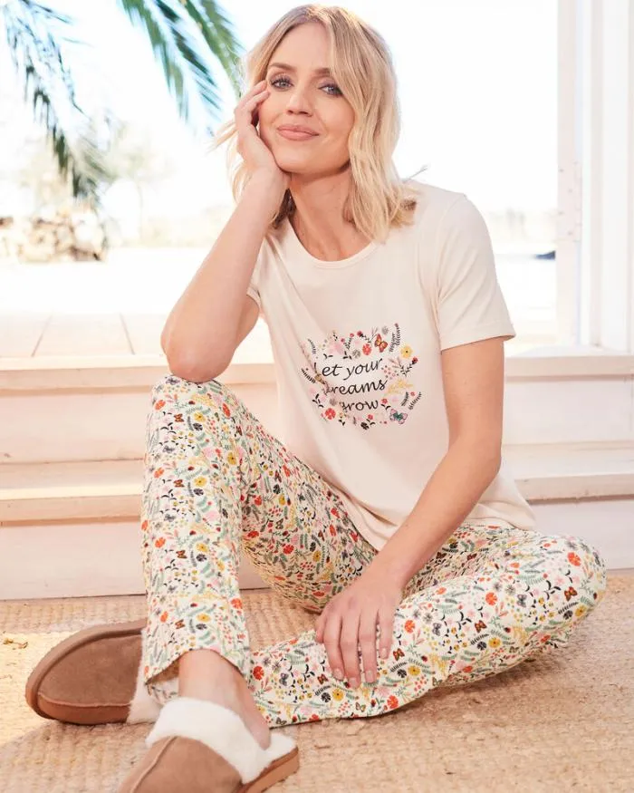 Cotton Traders Nightwear Jersey Pyjama Set 8211 Women
