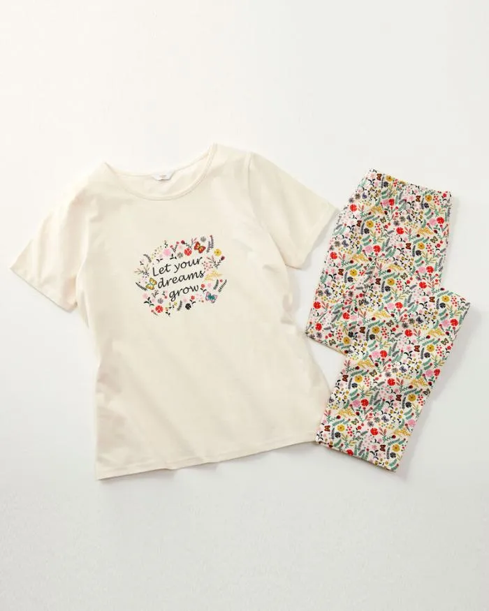Cotton Traders Nightwear Jersey Pyjama Set 8211 Women
