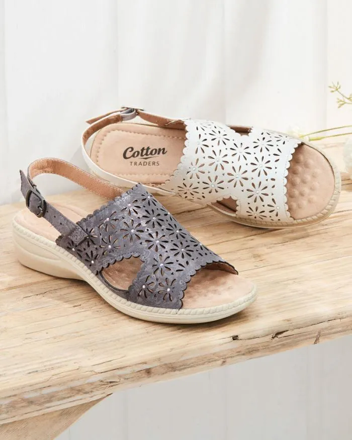 Cotton Traders Sandals Flexisole LaserCut Sandals 8211 Women