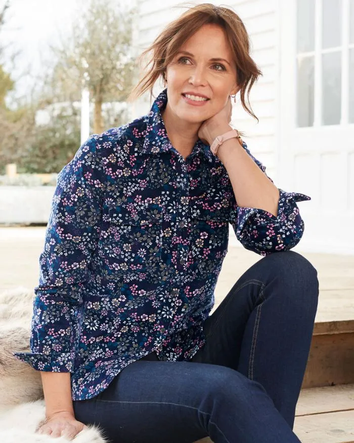 Cotton Traders Shirts and Blouses NoOrdinary Print Stretch Cord Shirt 8211 Women Cotton Traders Shirts and Blouses NoOrdinary Print Stretch Cord Shirt 8211 Women