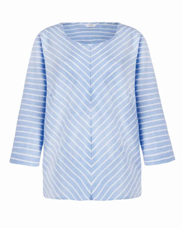 Cotton Traders Shirts and Blouses Stripe LinenBlend Top 8211 Women