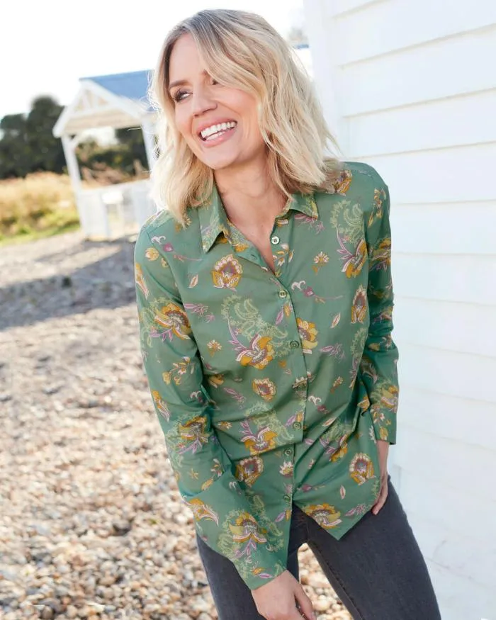 Cotton Traders Shirts and Blouses Wrinkle Free Long Sleeve Shirt 8211 Women