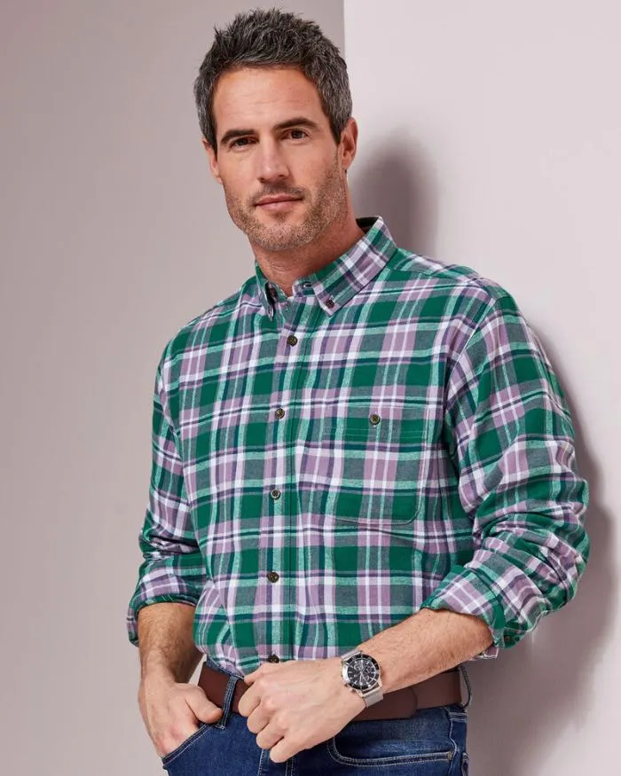 Cotton Traders Shirts Flannel Check Shirt 8211 Men