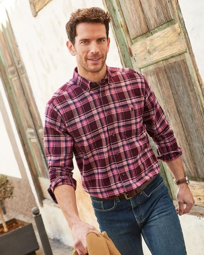 Cotton Traders Shirts Flannel Check Shirt 8211 Men