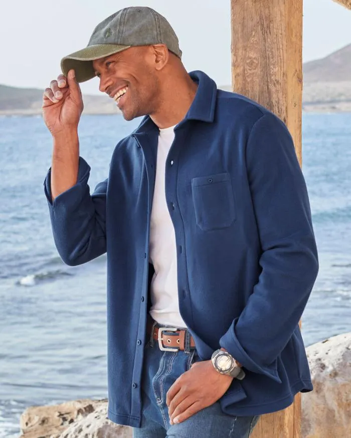 Cotton Traders Shirts Recycled Microfleece Shirt 8211 Men