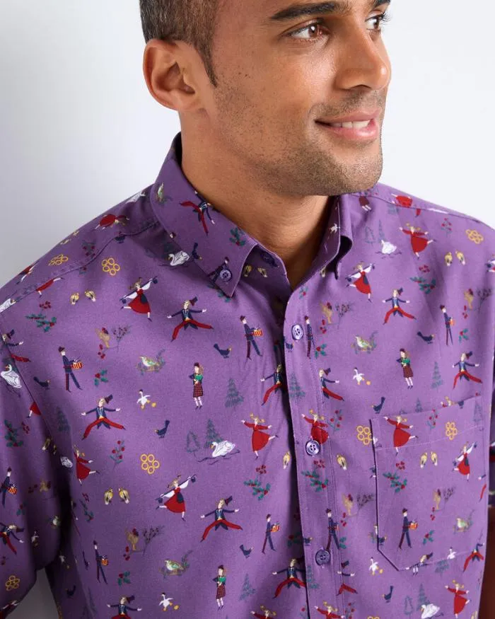 Cotton Traders Shirts Short Sleeve Soft Touch Print Shirt 8211 Men
