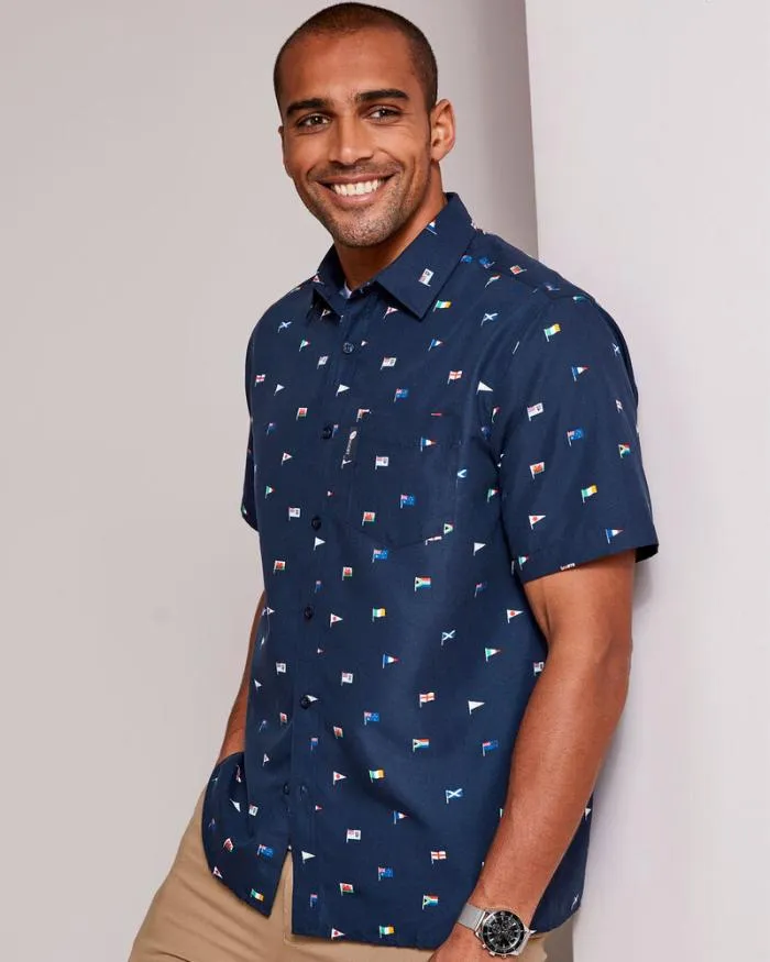 Cotton Traders Shirts Supporters Short Sleeve Soft Touch Shirt 8211 Men