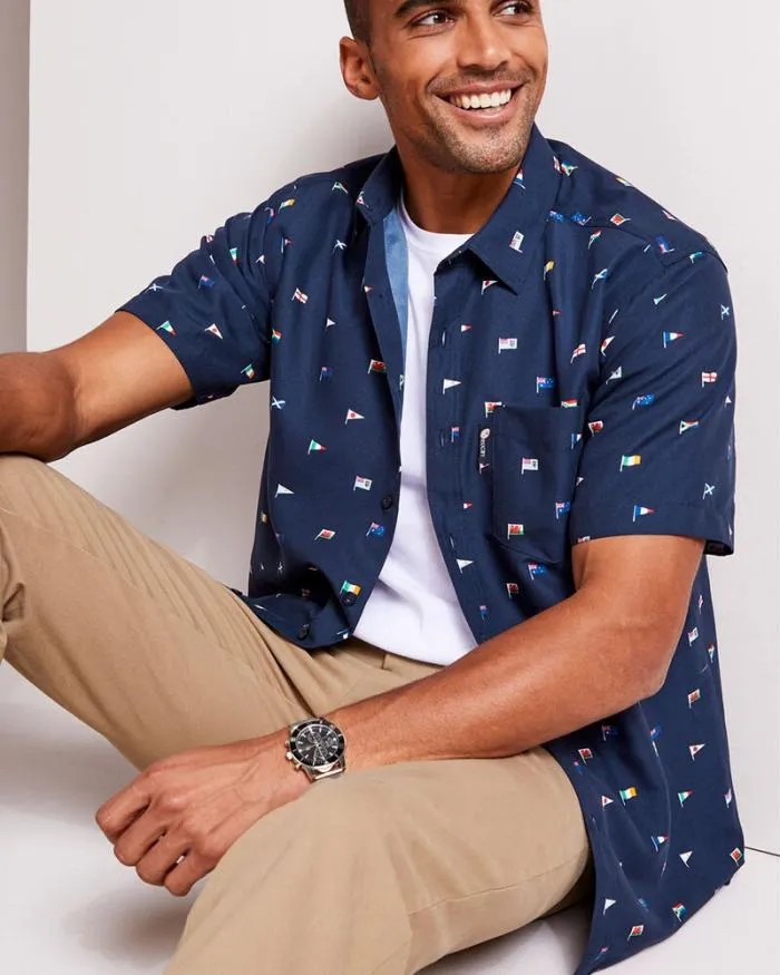 Cotton Traders Shirts Supporters Short Sleeve Soft Touch Shirt 8211 Men