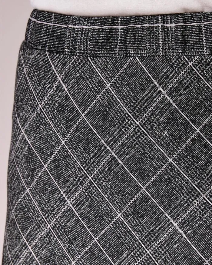 Cotton Traders Skirts Check Jersey PullOn Midi Skirt 8211 Women