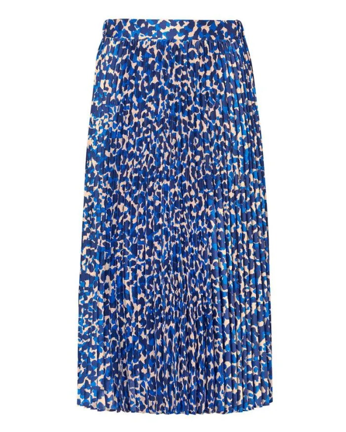 Cotton Traders Skirts RayOfSun Satin Pleat PullOn Print Skirt 8211 Women
