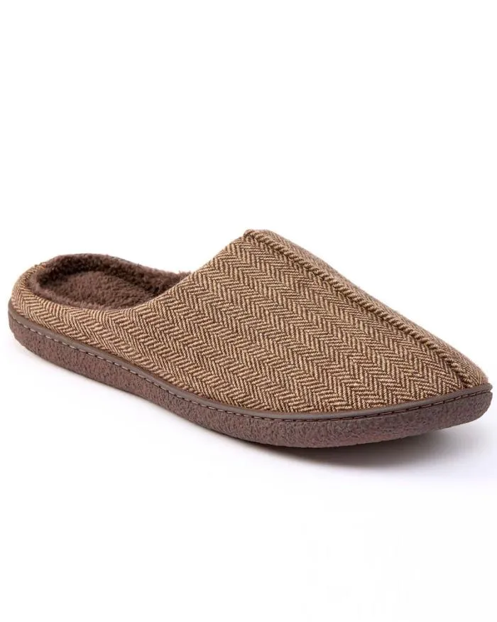 Cotton Traders Slippers Herringbone Mule Slippers 8211 Men