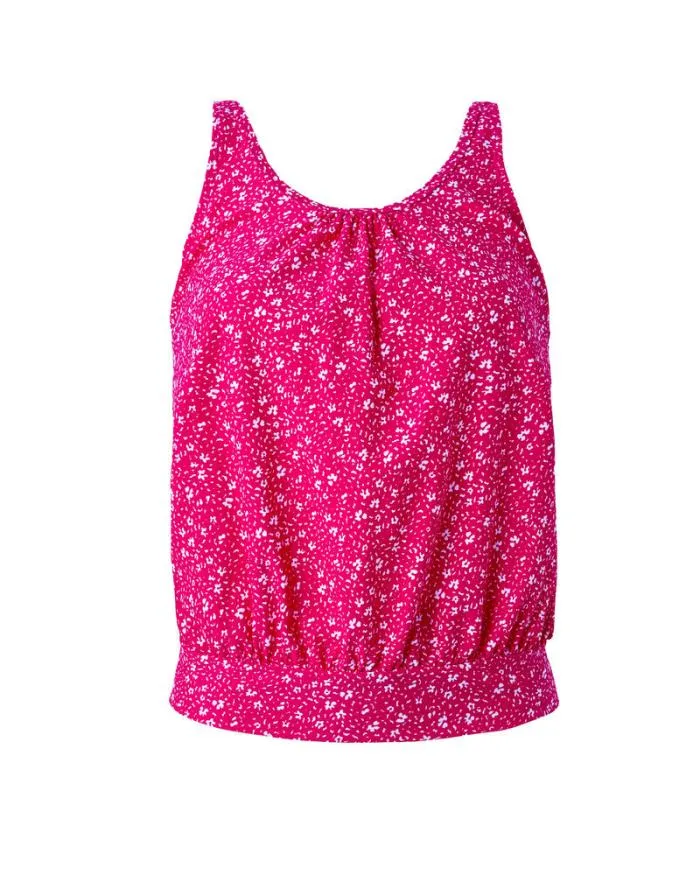 Cotton Traders Swimwear Scoop Neck Tankini Printed Top 8211 Women