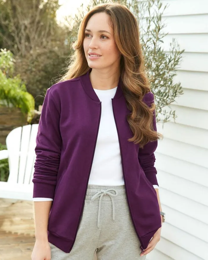 Cotton Traders Tops and TShirts Cotton ZipThrough Top 8211 WomenMenUnisex