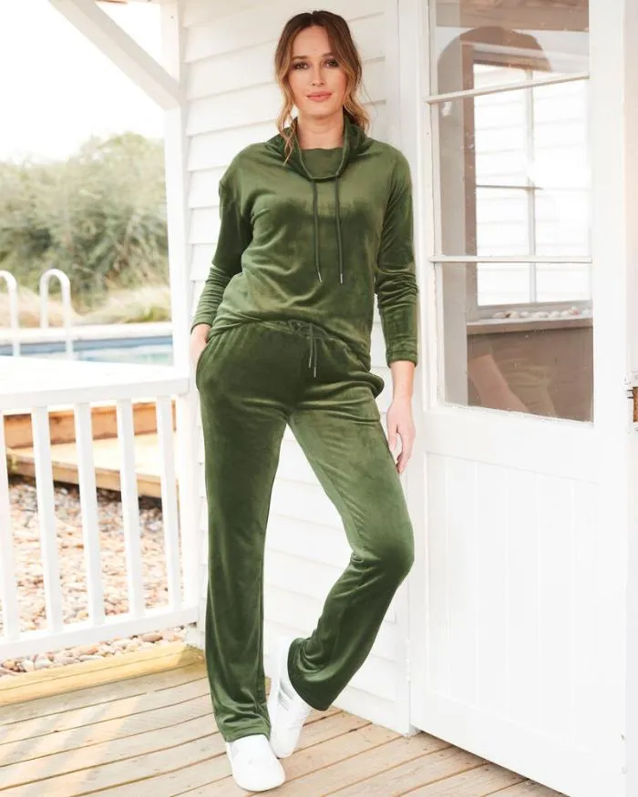 Cotton Traders Tops and TShirts Cowl Neck Velour Top 8211 Women
