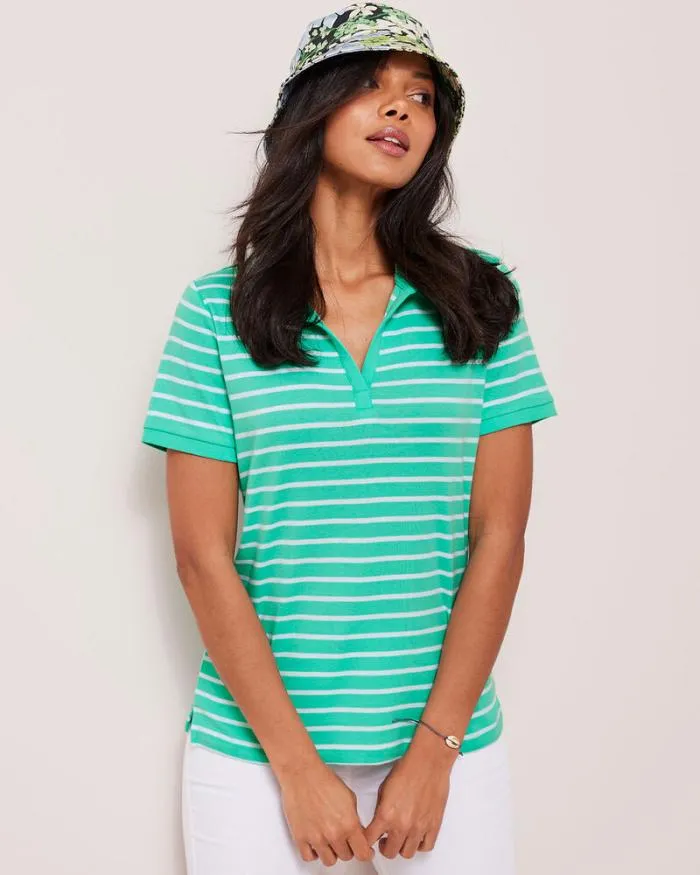 Cotton Traders Tops and TShirts Wrinkle Free Short Sleeve Polo Shirt 8211 Women