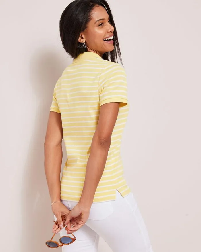 Cotton Traders Tops and TShirts Wrinkle Free Short Sleeve Polo Shirt 8211 Women